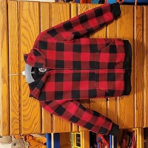 Red plaid hoodie